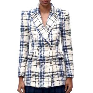 Zara tweed blazer sz S